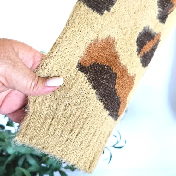 🏷️FN She's Been Spotted Cardigan Longline Pockets Animal Print XL - Picture 6 of 15